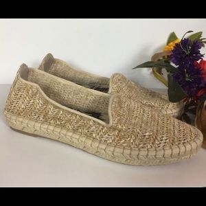 DV Dolce Vita Size 9 Desiree Straw Espadrille Flats